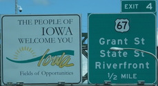 WB into Iowa