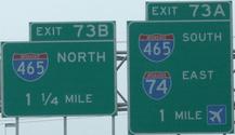 I-465 west of Indianapolis