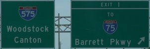 Exit 1 I-575 GA