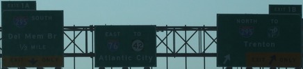 I-76 Exit 1B, NJ