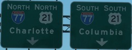 Jct. I-485 south of Charlotte, NC