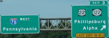 I-78 Exit 3, NJ