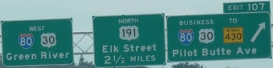 I-80 Exit 107, WY