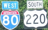 I-80/US 220 multiplex PA