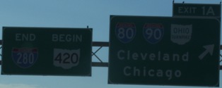 I-280 OH southern terminus