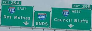 I-680 eastern terminus, IA