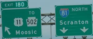 I-81 Exit 180, Moosic, PA