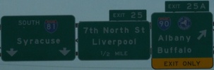 I-81 Exit 25A, NY
