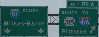 I-81 Exit 175A, PA