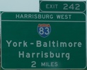 I-76 near Harrisburg, PA