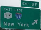 I-81 Exit 2E, NY