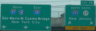 I-87 NY SB Exit 15