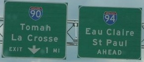 I-90/I-94 split, WI