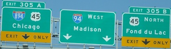 I-94/I-894/US45 Jct, Wisconsin
