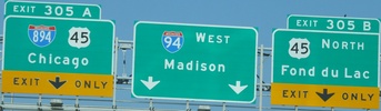 I-94/I-894/US45 Jct, Wisconsin