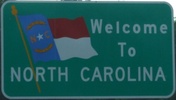 Entering NC I-95 NB