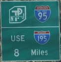I-95 near Trenton, NJ