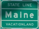 Entering Maine NB on bridge