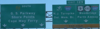 GSP exit 129, NJ