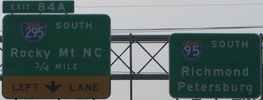 I-295 fr I-95 south, Richmond, VA