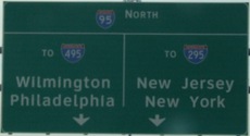 I-95 near I-295 and I-495, DE