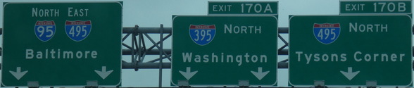 NB to I-95/I-395/I-495 VA