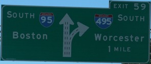 SB at northern end of I-495