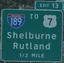I-89 Exit 13, VT