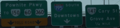 Near downtown Richmond, VA