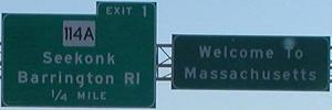 Entering MA I-195 East
