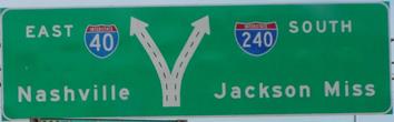 I-40 East near Memphis