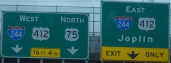US 75/US 412/I-244 Tulsa