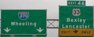 southeast of Columbus, I-270 Exit 46