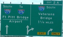 I-279 Exit 2B