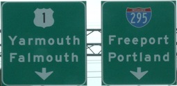 Hidden I-495, Falmouth Spur, ME