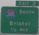 I-81 Exit 3, Bristol, VA