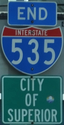I-535 Southern terminus, Superior, WI