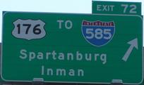 I-85 Exit 72, SC