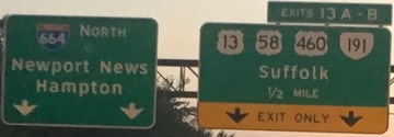 I-664 Exit 13, VA