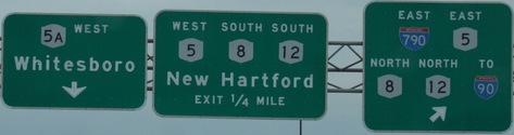 NY 5S western termius, Utica