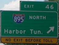 I-95/I-895 Split south of Balt