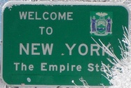 Entering New York westbound