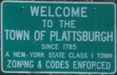 Entering Town of Plattsburgh eastbound