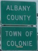 Entering Albany County eastbound