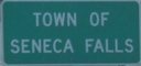 Entering Seneca Falls eastbound