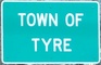Entering Tyre eastbound