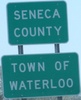 Entering Seneca County and Town of Waterloo eastbound