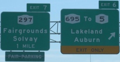 I-690 Exit 6, near Syracuse