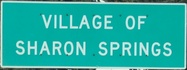 Entering Sharon Springs northbound