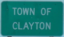 NB into Town of Clayton